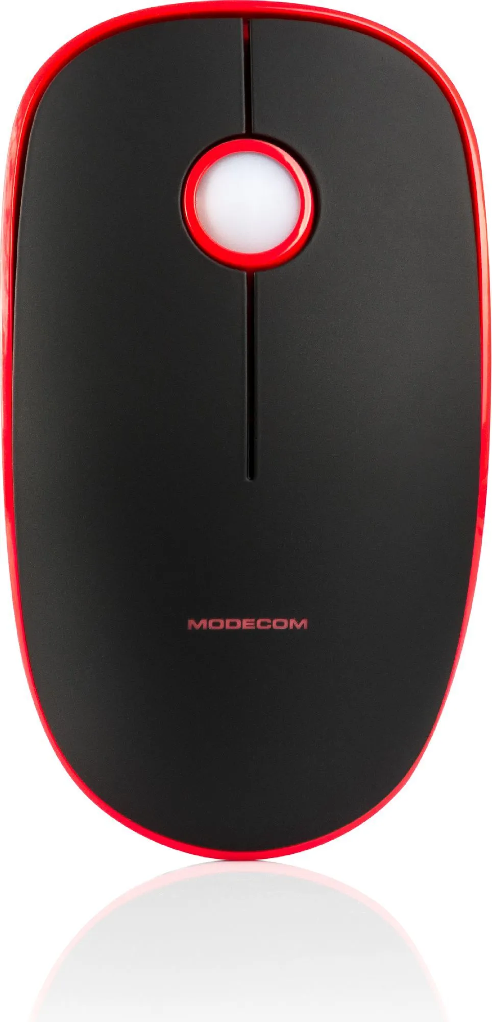 Maus Modecom WRM113, wireless, USB, i zi dhe i kuq - 1