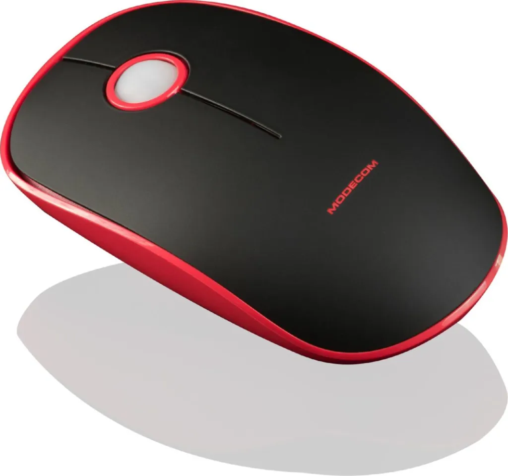 Maus Modecom WRM113, wireless, USB, i zi dhe i kuq - 3
