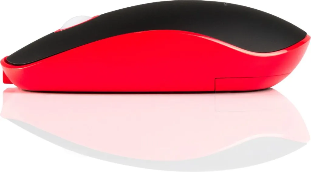 Maus Modecom WRM113, wireless, USB, i zi dhe i kuq - 4