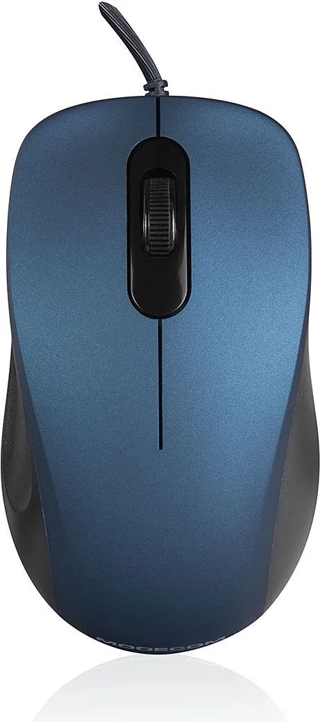 Maus Modecom M10S, me kabllo, USB, i kaltërt - 1