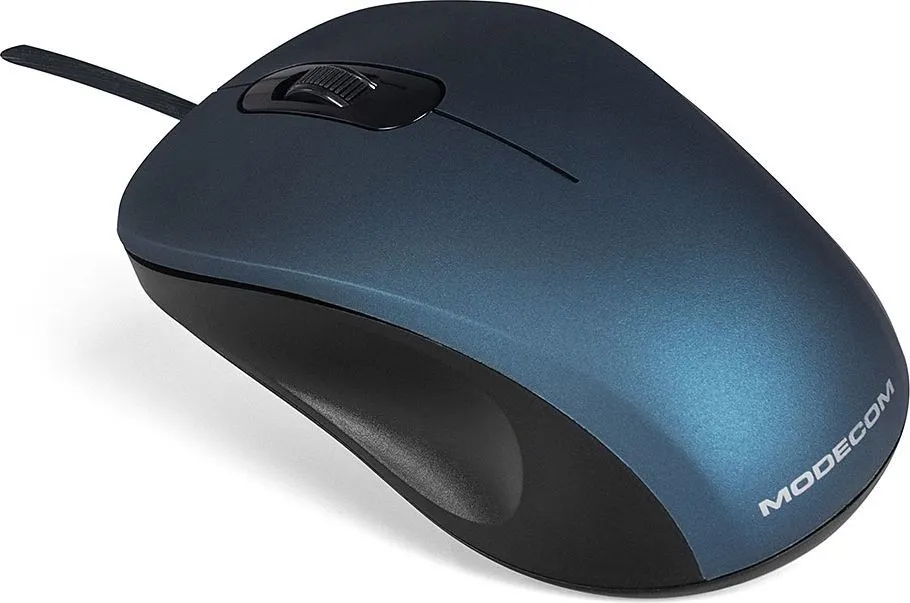 Maus Modecom M10S, me kabllo, USB, i kaltërt - 4