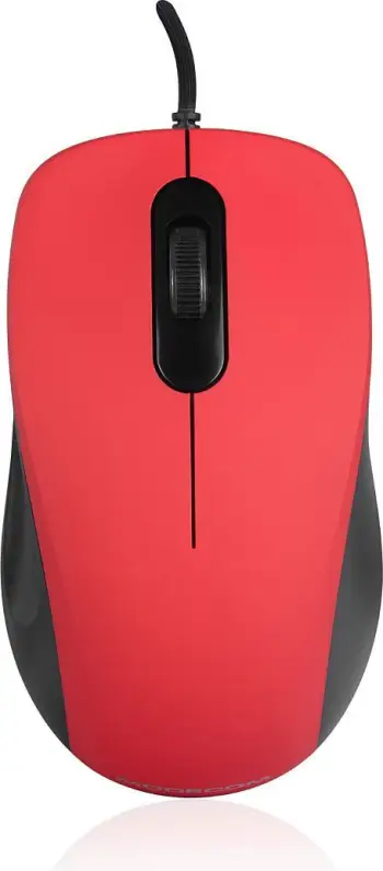 Maus Modecom M10S, me kabllo, USB, i kuq