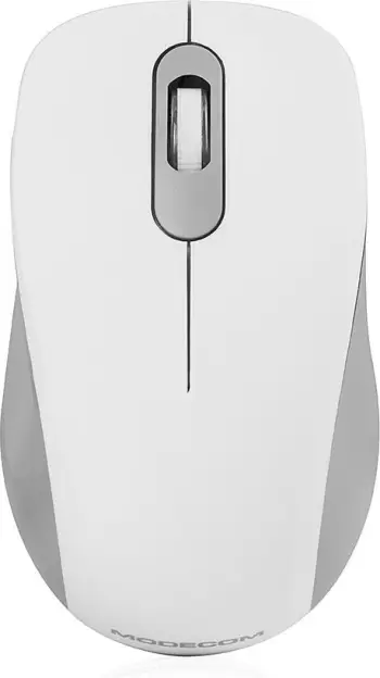 Maus Modecom WM10S, wireless, USB, i bardhë