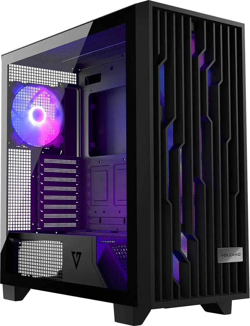 Kasë Modecom Perun Apex ARGB, e zezë, Midi Tower - 1
