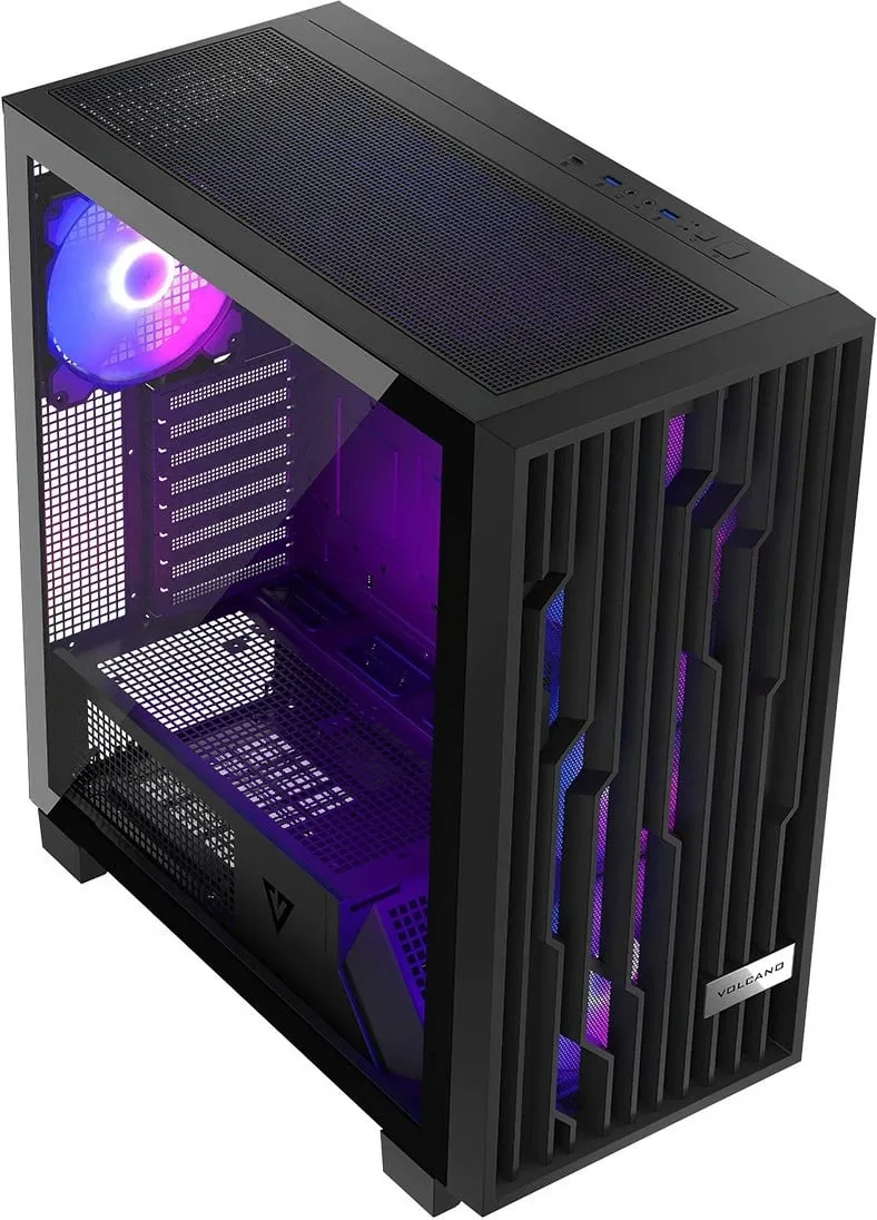 Kasë Modecom Perun Apex ARGB, e zezë, Midi Tower - 4