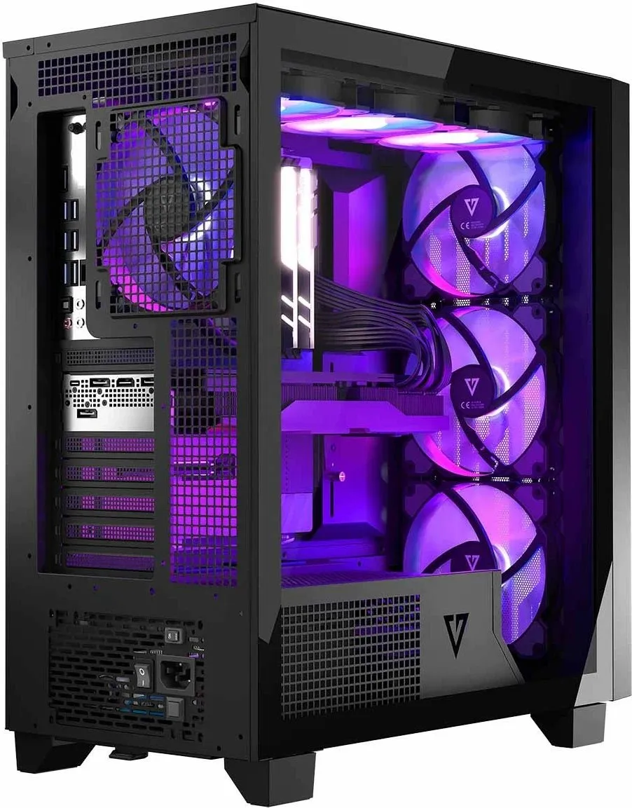 Kasë Modecom Perun Apex ARGB, e zezë, Midi Tower - 6