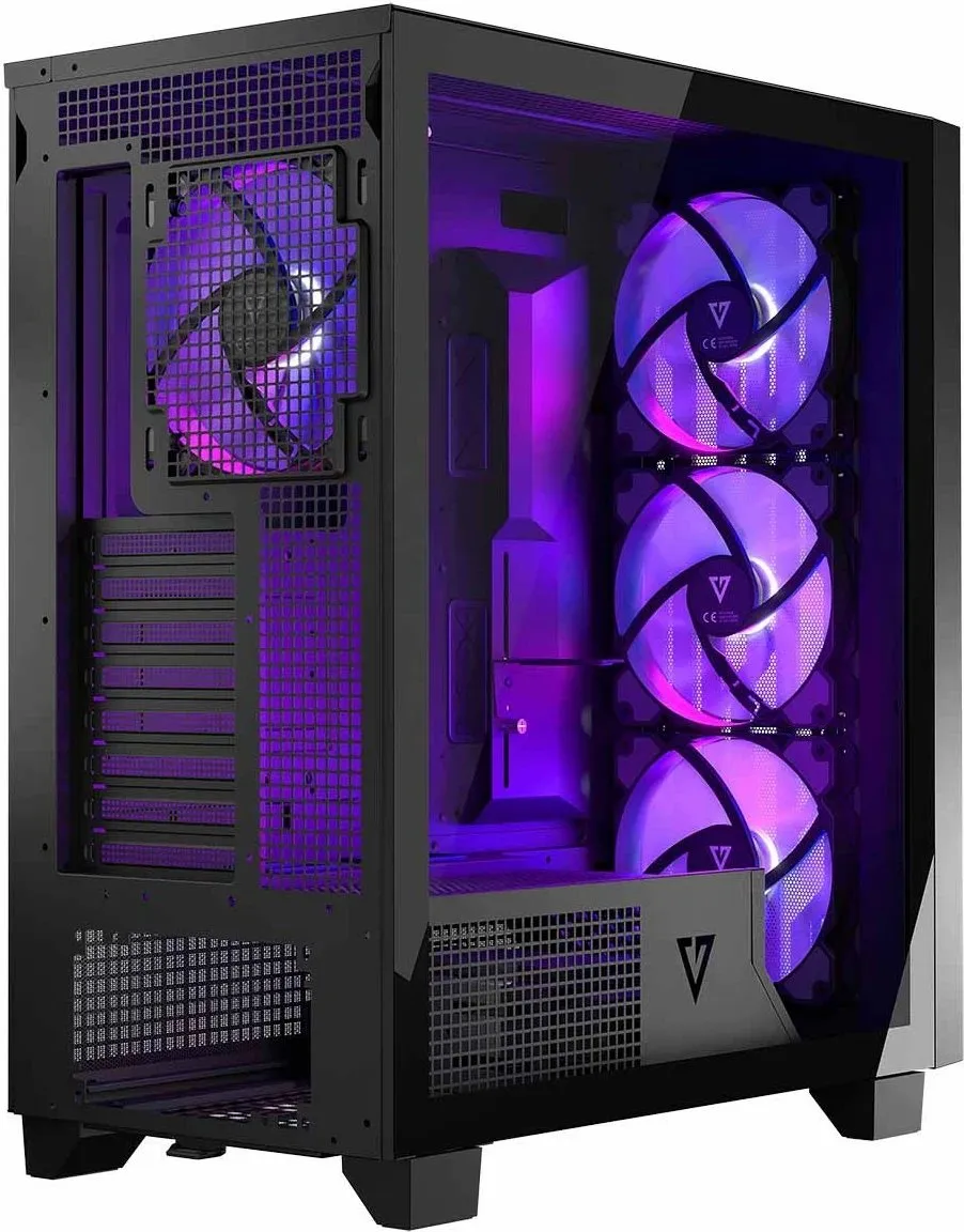 Kasë Modecom Perun Apex ARGB, e zezë, Midi Tower - 7