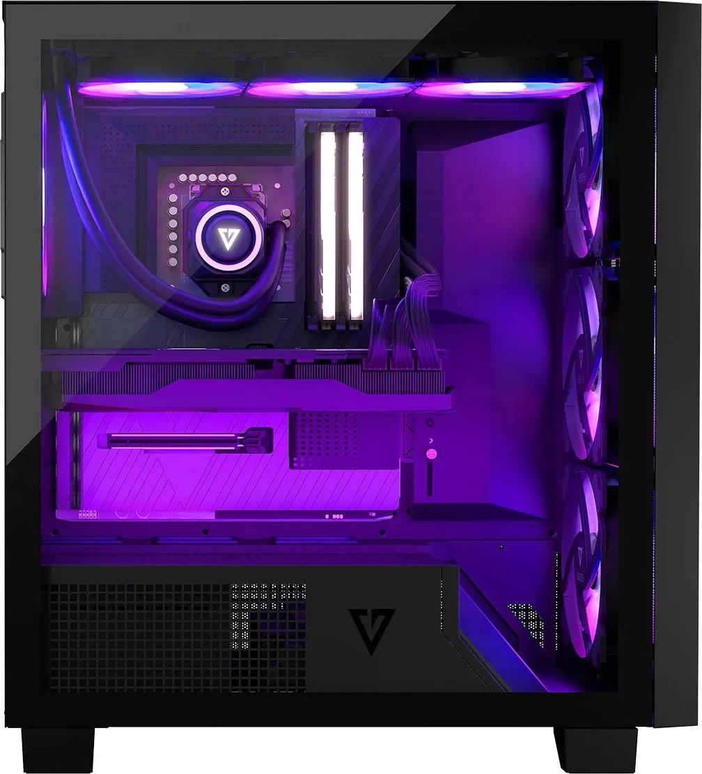 Kasë Modecom Perun Apex ARGB, e zezë, Midi Tower - 8