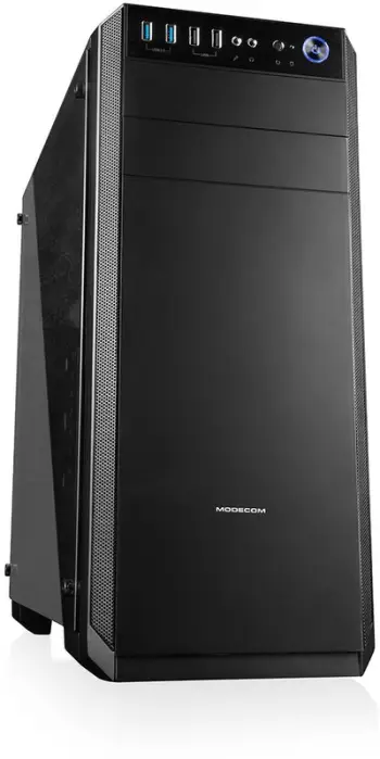 Kasë Modecom Oberon Pro Midi-Tower, e zezë