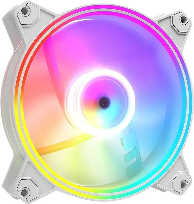 Ventilator ARGB Reverse Fan, 120mm, për PC, i bardhë - 1