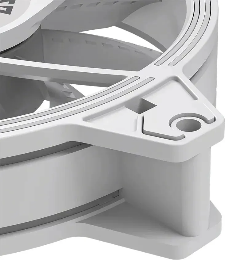 Ventilator ARGB Reverse Fan, 120mm, për PC, i bardhë - 3