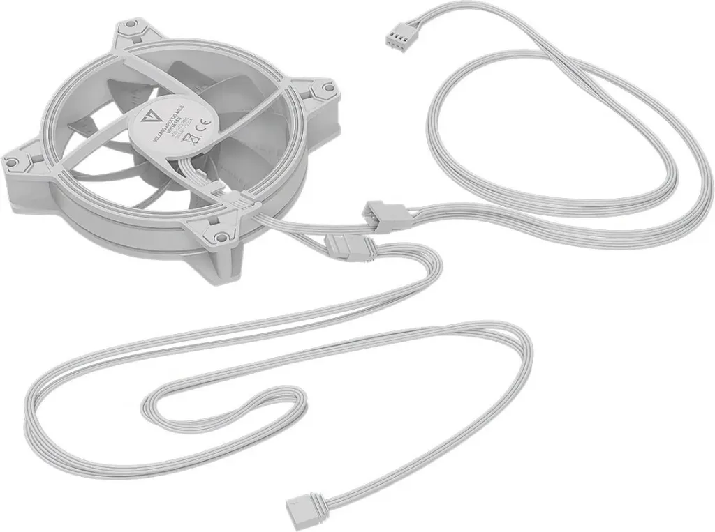 Ventilator ARGB 120mm, ndriçim ARGB, i bardhë - 4