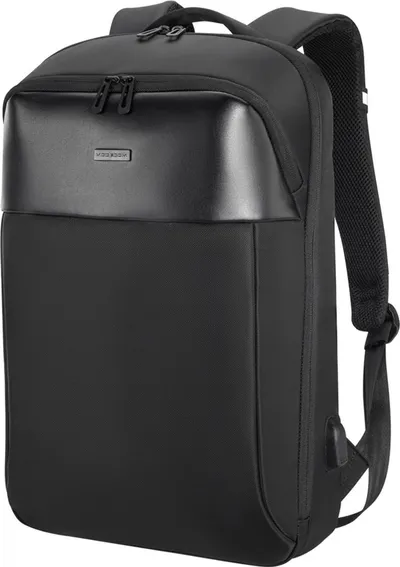 Çantë shpine për laptop Modecom Active 15, 15.6", portë USB, e zezë - 1