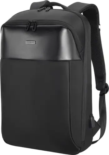 Çantë shpine për laptop Modecom Active 15, 15.6", portë USB, e zezë