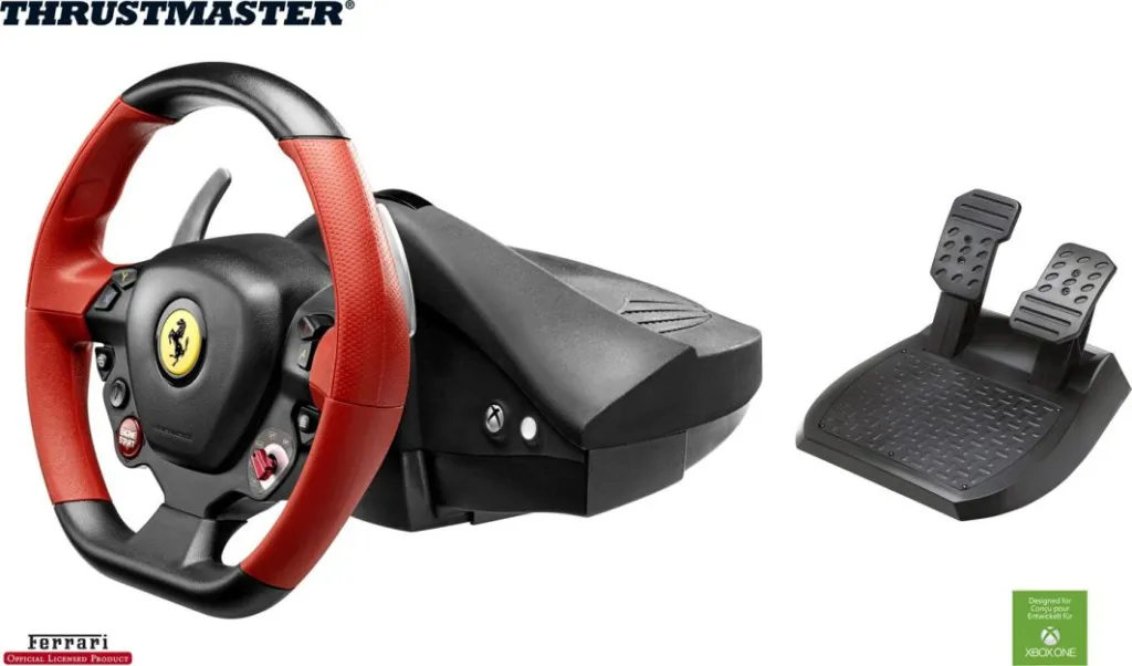 Set timon për vozitje Volant Thrustmaster Ferrari F458 Spider Xbox One (4460105) - 2