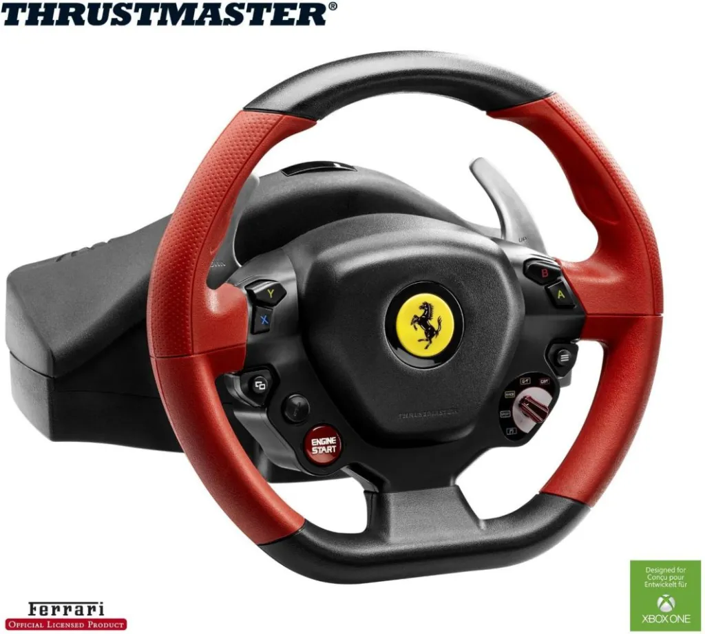Set timon për vozitje Volant Thrustmaster Ferrari F458 Spider Xbox One (4460105) - 3