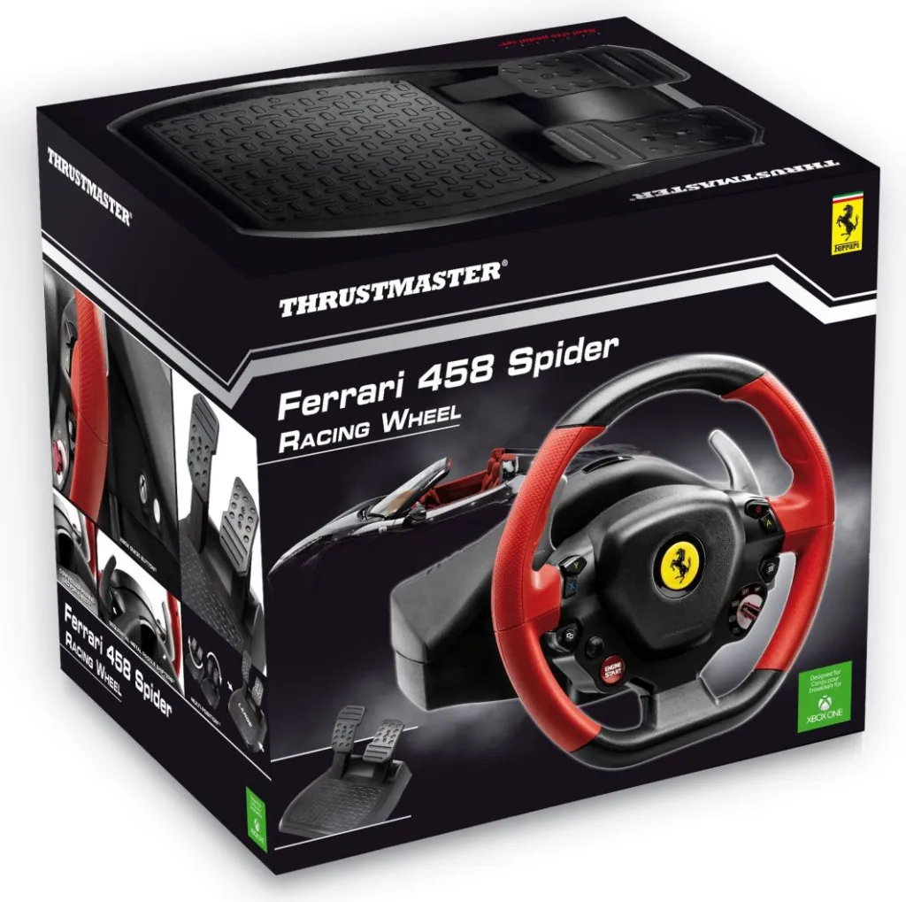 Set timon për vozitje Volant Thrustmaster Ferrari F458 Spider Xbox One (4460105) - 6