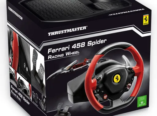 Set timon dhe pedale Volant Thrustmaster Ferrari 458 Spider për Xbox - 3