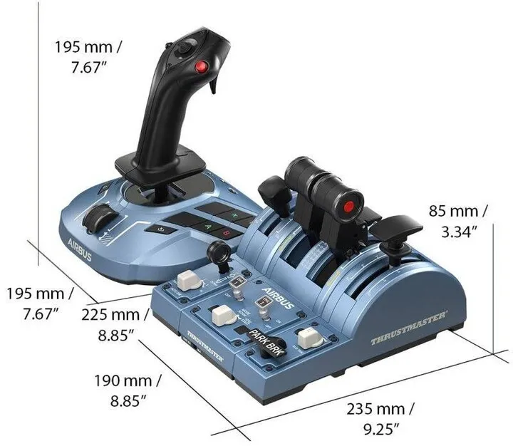 Joystick Thrustmaster TCA CAPTAIN PACK X AIRBUS edition, i kaltër - 5