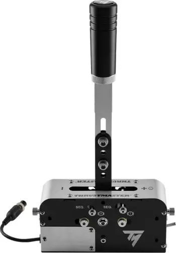 Fren dore gaming Thrustmaster TSS Handbrake 4060306, 2 në 1 me ndërrues marshesh, USB, e zezë argjendtë