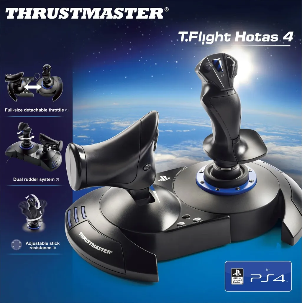 Joystick Thrustmaster T.Flight Hotas 4, për PC/PS4, i zi - 6