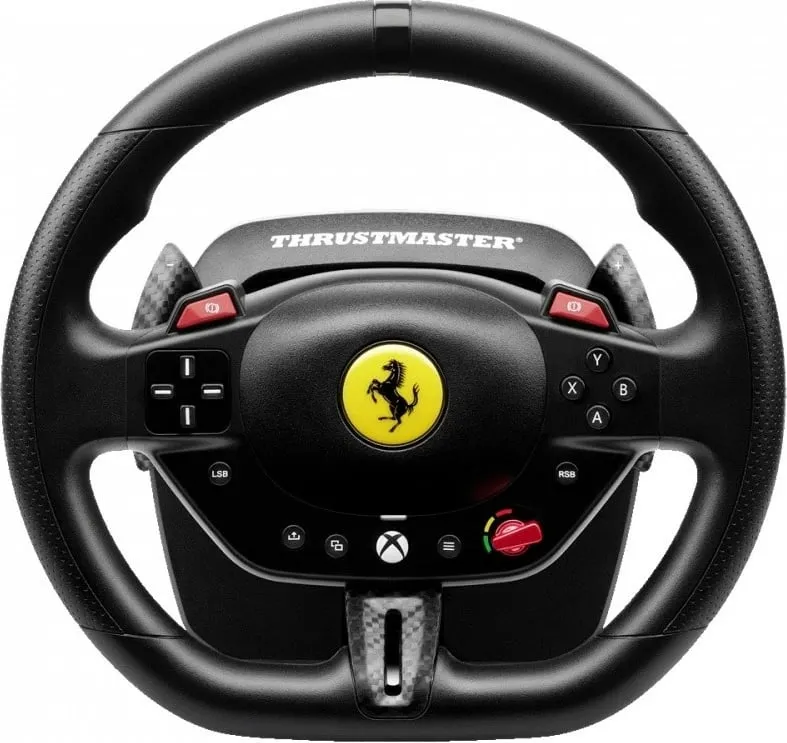 Timon lojërash Thrustmaster T98 Ferrari 296 GTS, me pedale, 240°, i zi - 2