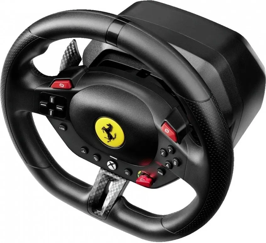 Timon lojërash Thrustmaster T98 Ferrari 296 GTS, me pedale, 240°, i zi - 3