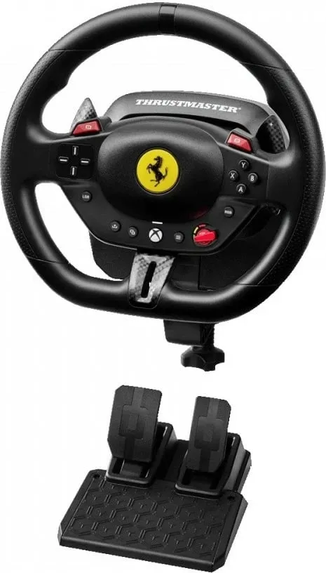 Timon lojërash Thrustmaster T98 Ferrari 296 GTS, me pedale, 240°, i zi - 4