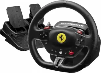 Timon lojërash Thrustmaster T98 Ferrari 296 GTS, me pedale, 240°, i zi
