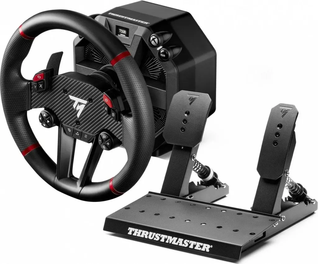 Timoni lojrash Thrustmaster T598X, me pedale, Force Feedback, USB, për PC dhe Xbox, i zi - 1