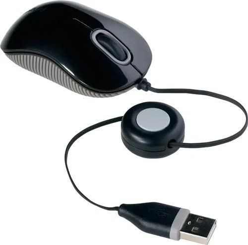 Maus Targus Compact, me kabllo, USB, i zi dhe i hirt - 1