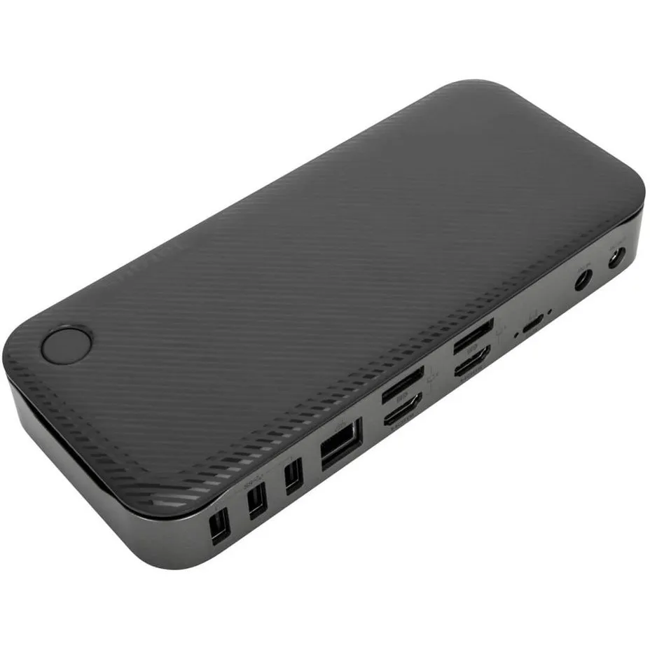 Docking station Targus Hybrid Quad 4K, USB-C, 2x HDMI, 2x DisplayPort, 100W, e zezë - 1