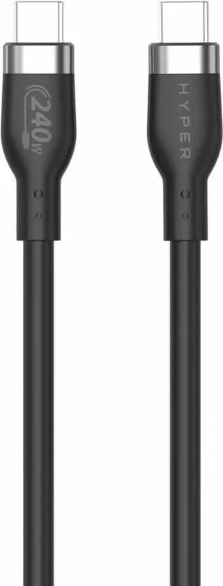 Kabllo USB-C Targus 1M, 240W, e zezë - 1