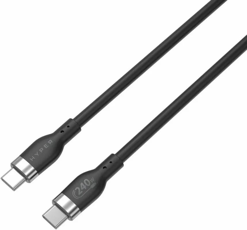 Kabllo USB-C Targus 1M, 240W, e zezë - 2