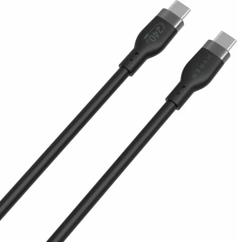 Kabllo USB-C Targus 1M, 240W, e zezë - 3