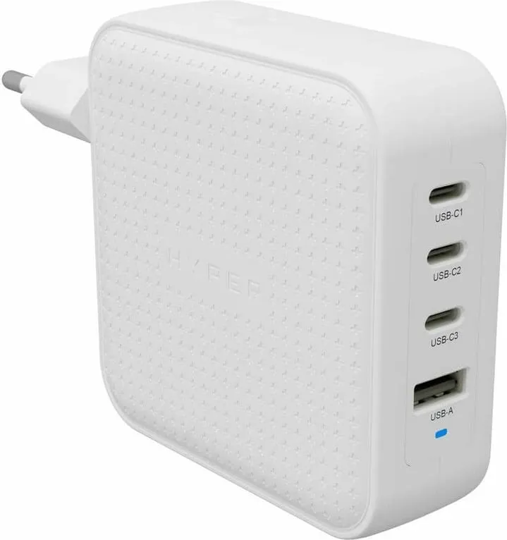 Karikues udhëtimi Targus, 100W, 4 porta USB-C/USB-A, i bardhë - 1