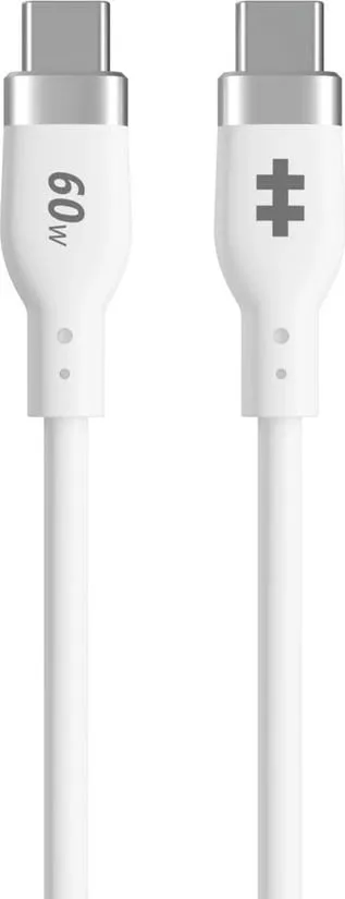 Kabllo USB-C Targus 1.5m, silikon, 60W, e bardhë - 2