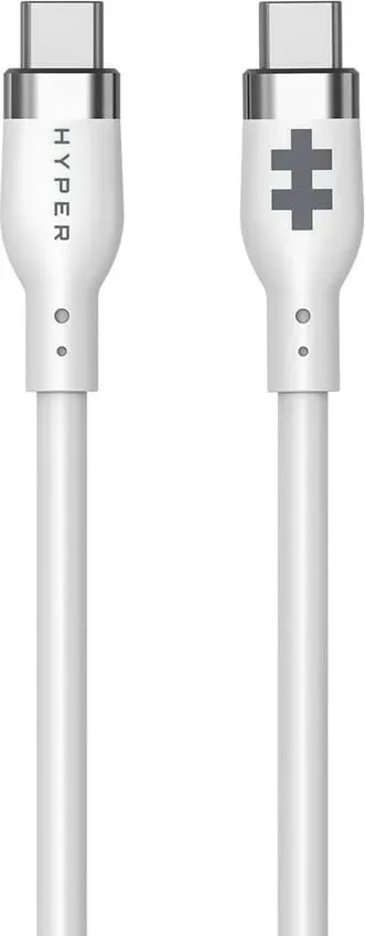 Kabllo USB-C Targus 1.5m, silikon, 60W, e bardhë - 3