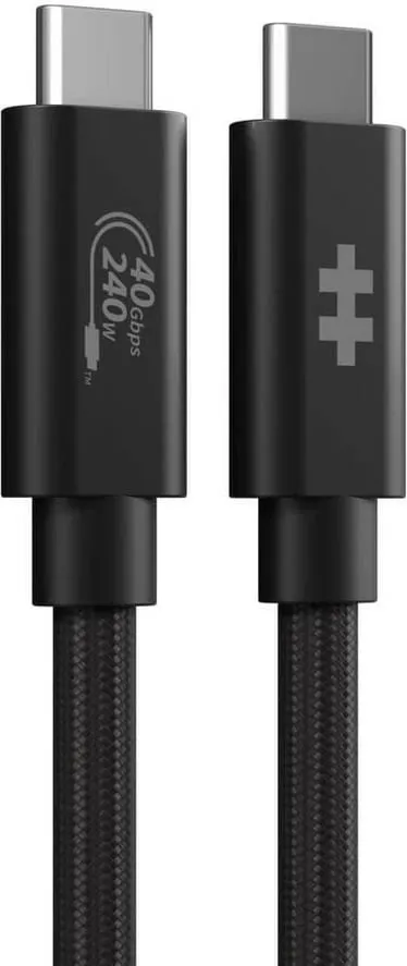 Kabllo USB-C Targus HyperDrive USB4 Performance 1.2m, 240W, 40Gbps, e zezë - 1