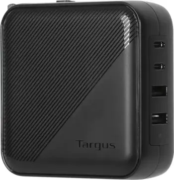 Karikues universal Targus 100W GaN, 4 porta, Power Delivery, i zi