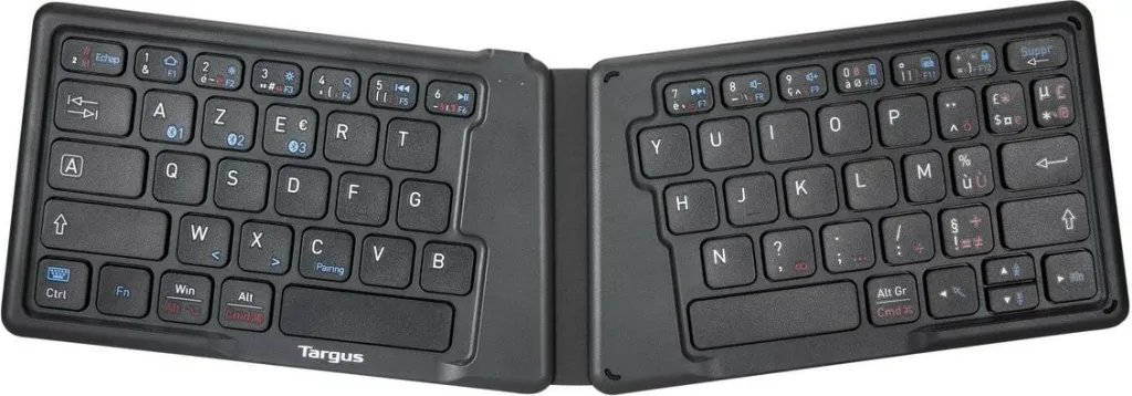 Tastierë portabile Targus Anti Microbial Folding, mini, Bluetooth, AZERTY, e zezë - 1