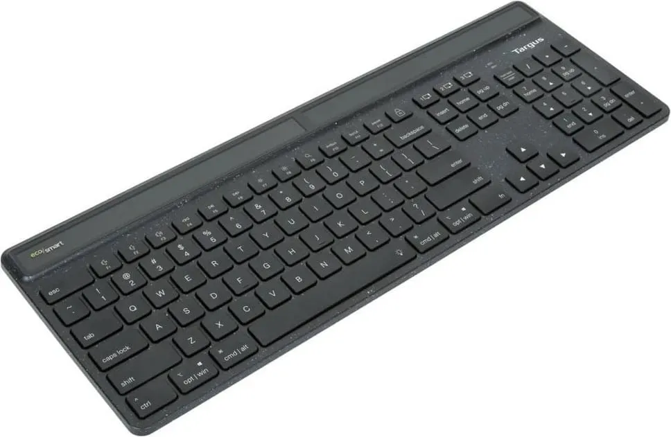 Tastierë wireless Targus ECOSMART, full-size, Bluetooth 5.2, LED backlight, e zezë - 9