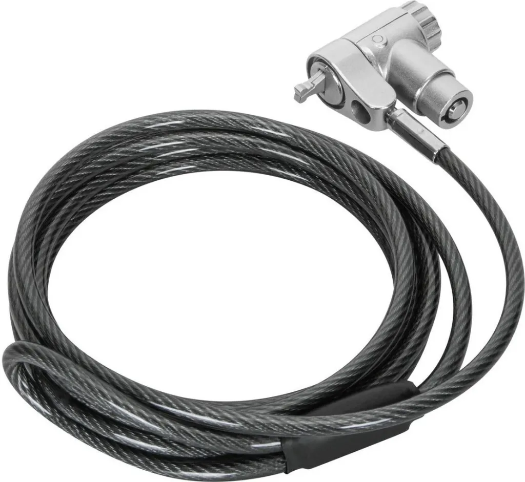 Kabllo sigurie me kyç Targus Ultimate, 2m, çelik, argjend - 4
