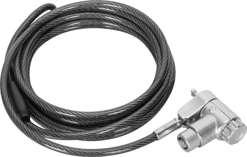 Kabllo sigurie me kyç Targus Ultimate, 2m, çelik, argjend - 5