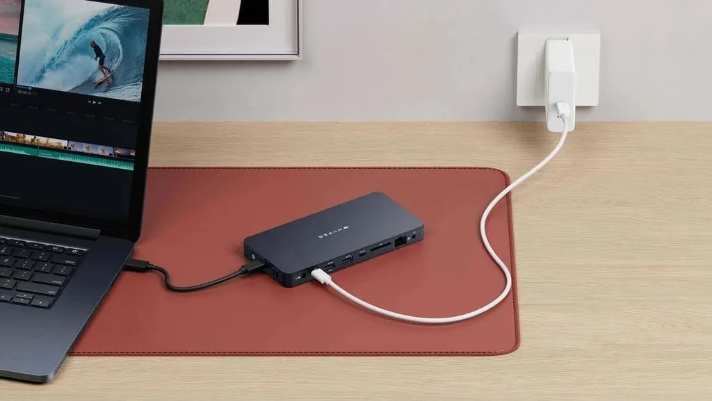Stacion dokimi Hyper HyperDrive Next HD7001GL, USB C, Ethernet gigabit, Midnight Blue - 7
