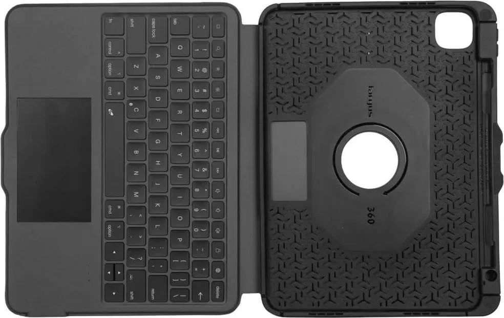Mbështjellës me tastierë Bluetooth Targus VersaVu për iPad, Nordic, i zi - 11