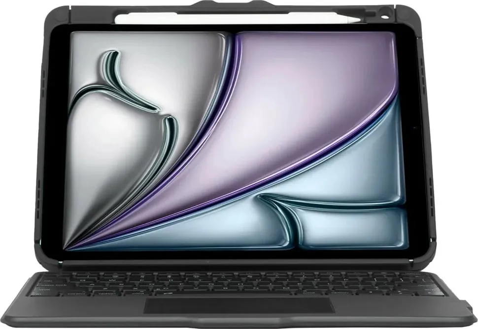 Mbështjellës me tastierë Targus Versavu THZ967DE, Bluetooth, për iPad Air, gjermanisht, e zezë - 1