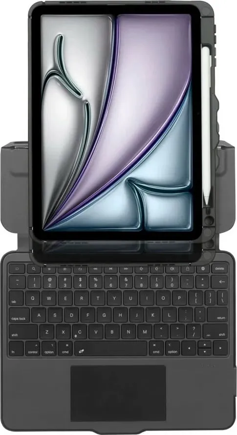 Mbështjellës me tastierë Targus Versavu THZ967DE, Bluetooth, për iPad Air, gjermanisht, e zezë - 2