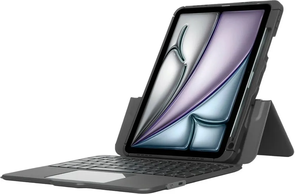 Mbështjellës me tastierë Targus Versavu THZ967DE, Bluetooth, për iPad Air, gjermanisht, e zezë - 6