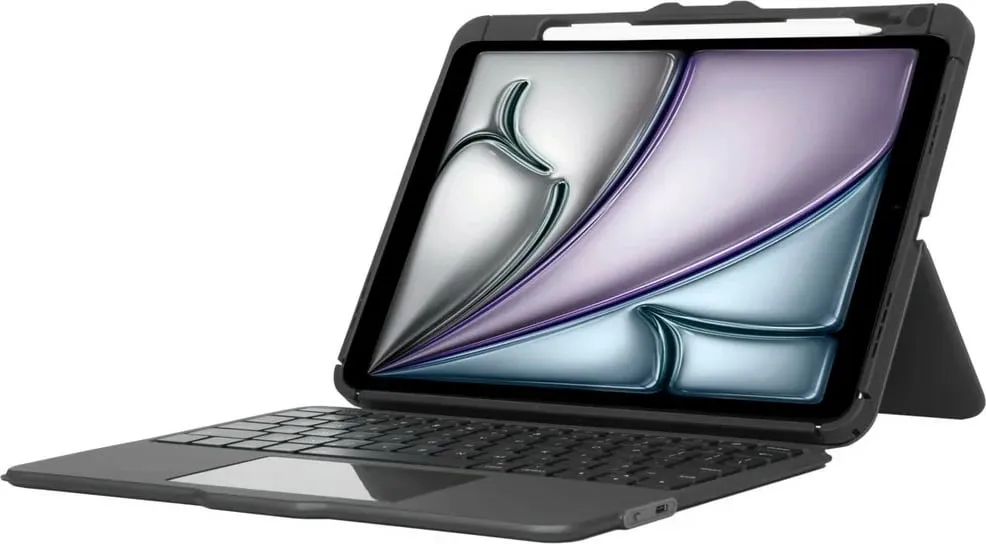 Mbështjellës me tastierë Targus Versavu THZ967DE, Bluetooth, për iPad Air, gjermanisht, e zezë - 7